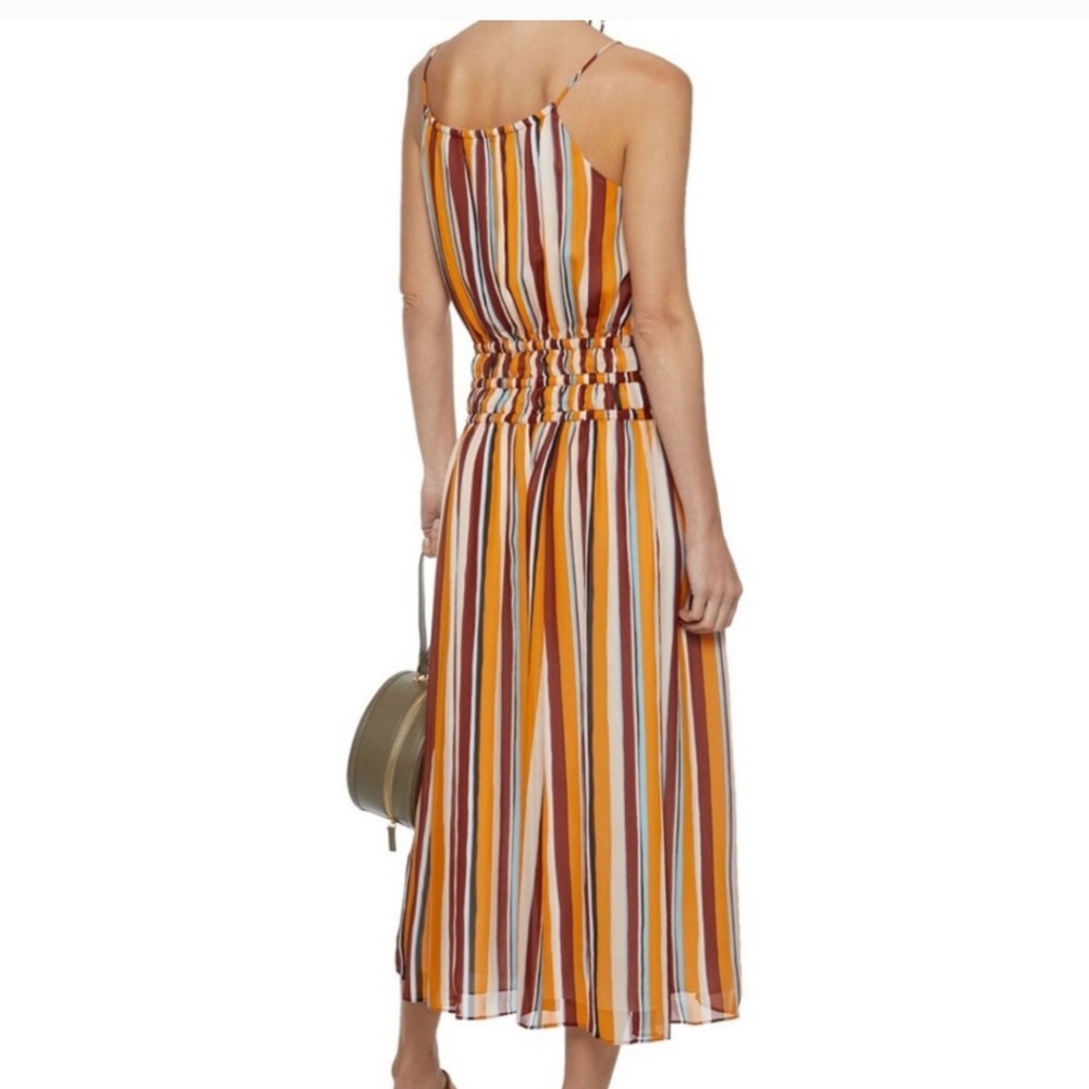NWOT Frame Silk Dress, Sunrise Multi, Size L - Picture 6 of 6
